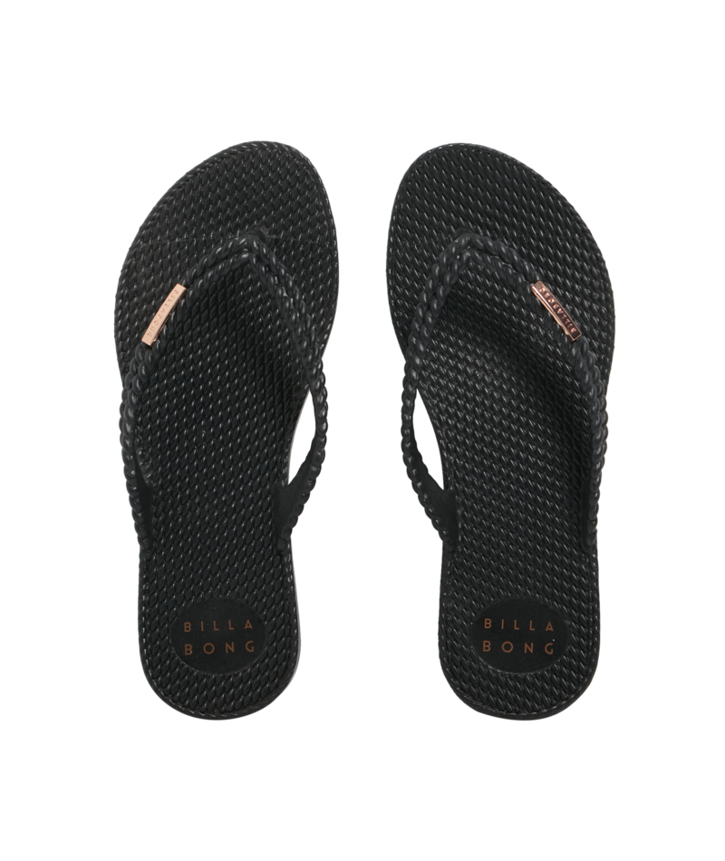 Billabong Kick Back Thong - Solid in BLACK/ROSE