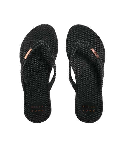 Billabong Kick Back Thong - Solid in BLACK/ROSE