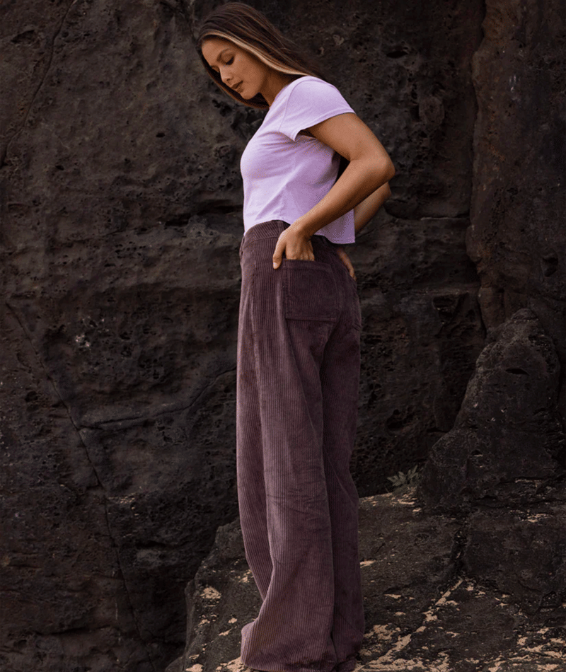 Billabong Palmy Cord Pant in KONA