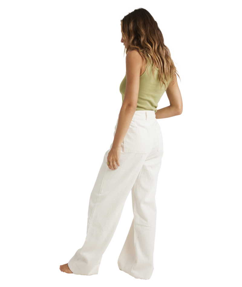 Billabong Palmy Cord Pant in SALT CRYSTAL