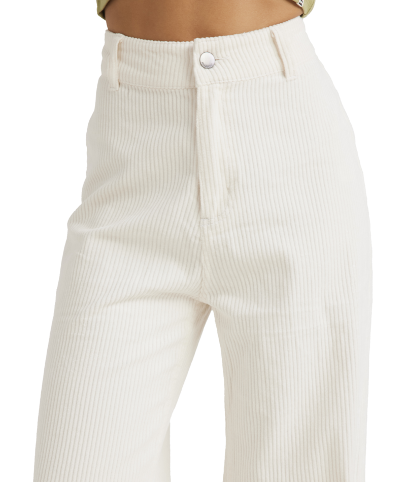 Billabong Palmy Cord Pant in SALT CRYSTAL