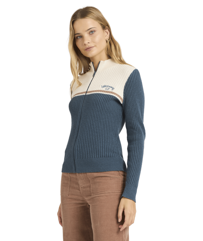 Billabong Real Since 73 Full Zip Jacket in STORMY