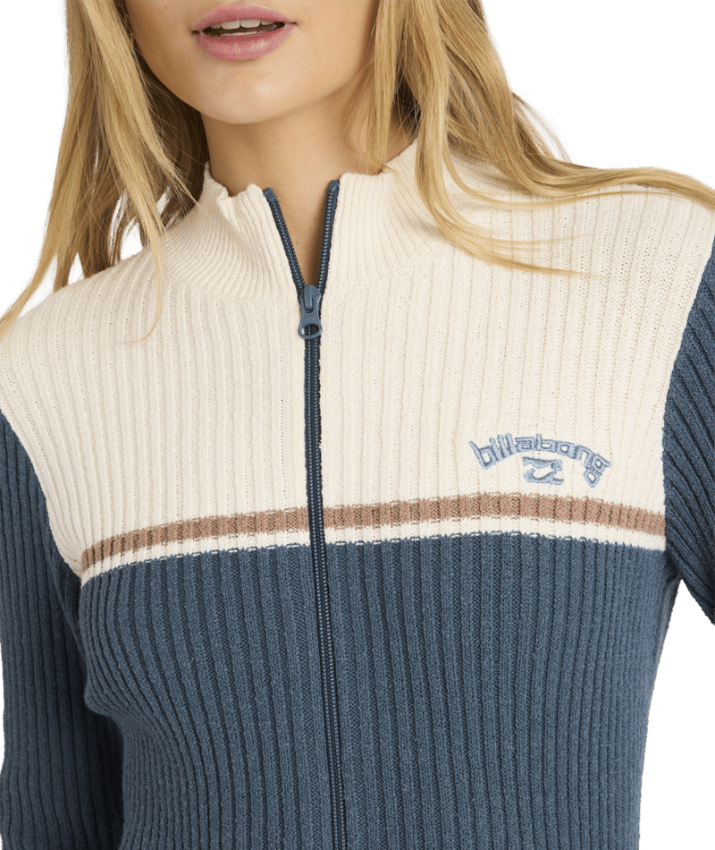 Billabong Real Since 73 Full Zip Jacket in STORMY