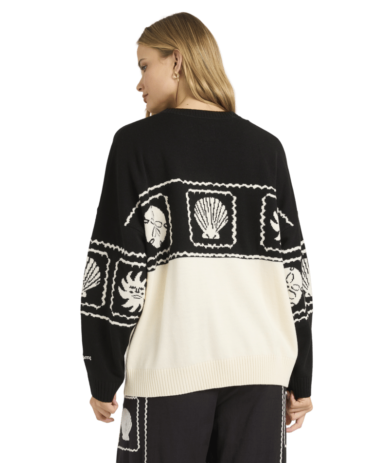 Billabong Sea Side Dreamer Sweater in BLACK SANDS