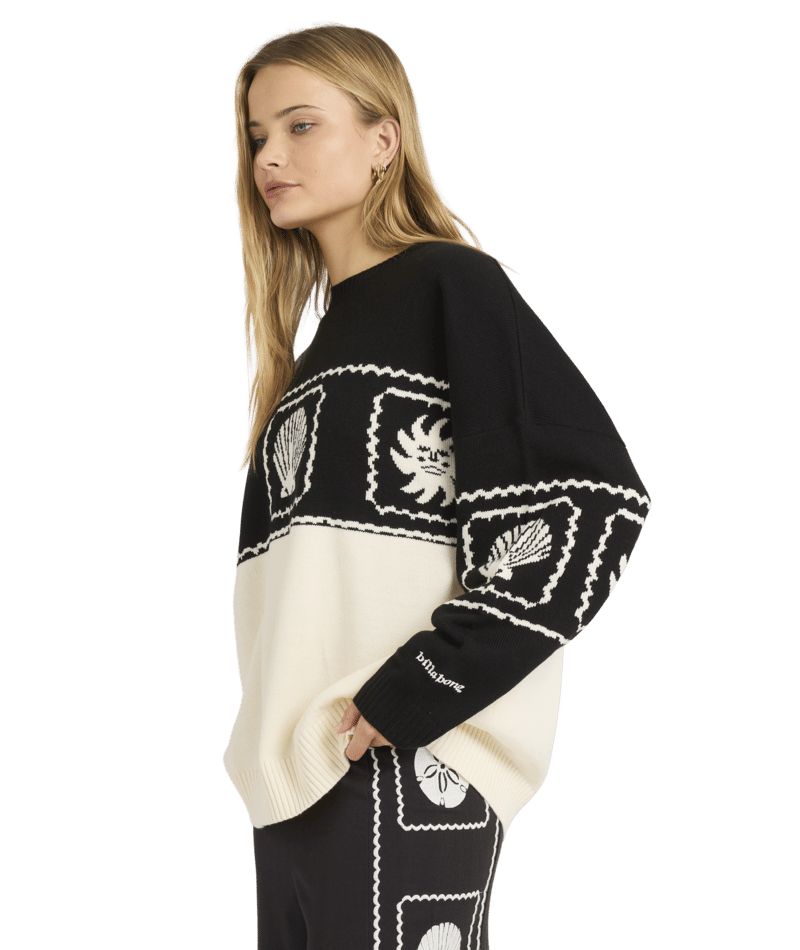 Billabong Sea Side Dreamer Sweater in BLACK SANDS