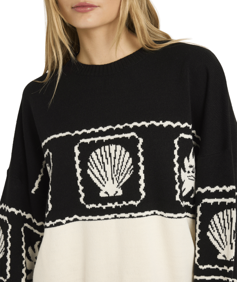 Billabong Sea Side Dreamer Sweater in BLACK SANDS