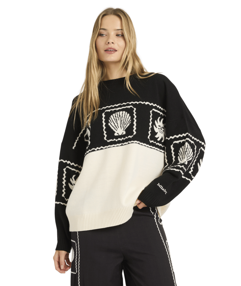 Billabong Sea Side Dreamer Sweater in BLACK SANDS
