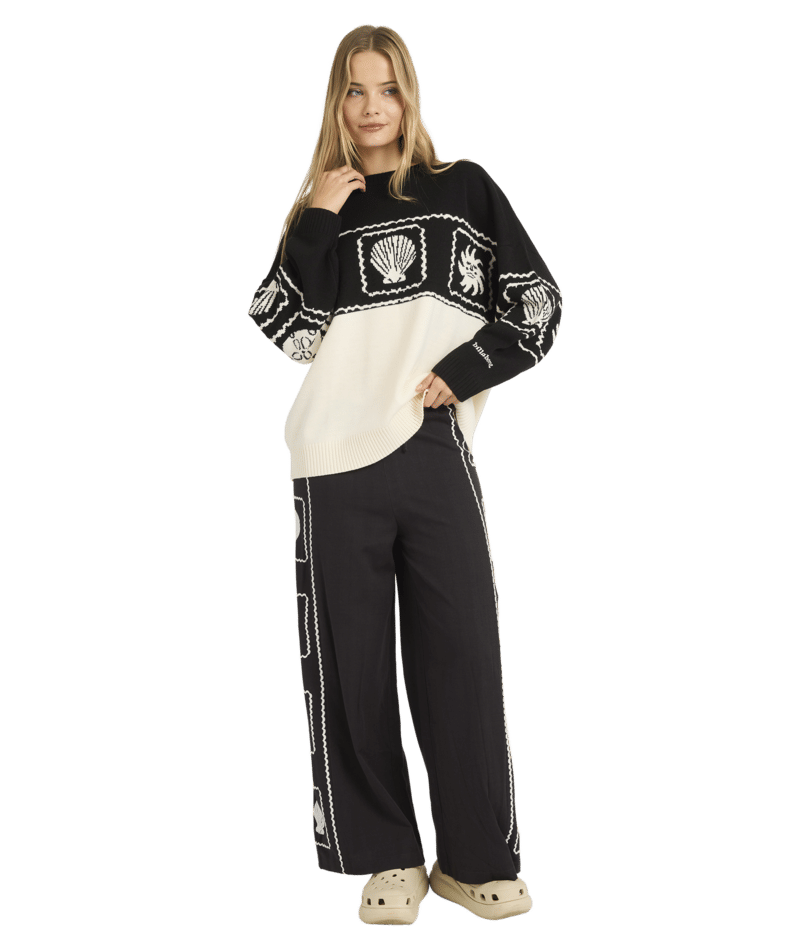 Billabong Sea Side Dreamer Sweater in BLACK SANDS