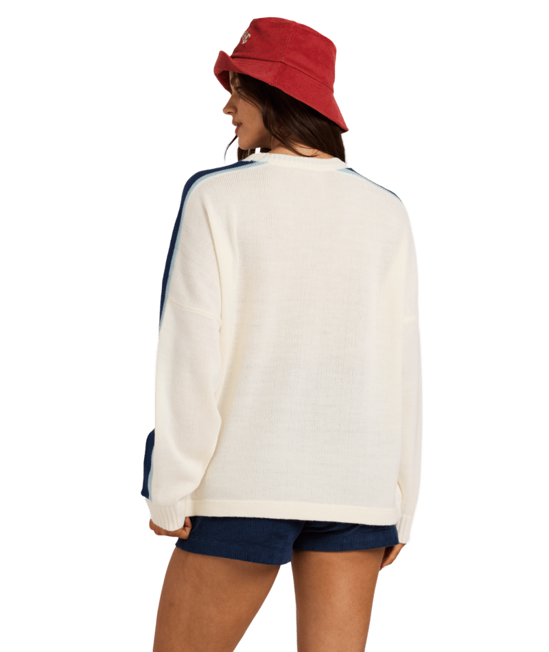 Billabong Living 73 Sweater in SALT CRYSTAL