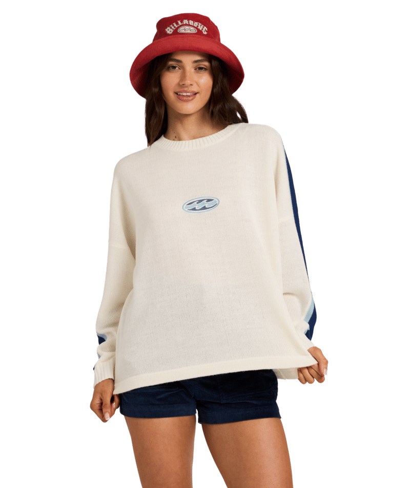 Billabong Living 73 Sweater in SALT CRYSTAL