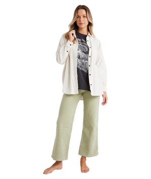 Billabong So Stoked Shirt in SALT CRYSTAL