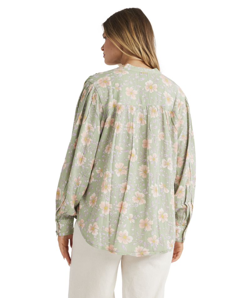 Billabong More To Sea Blouse in PISTACHIO
