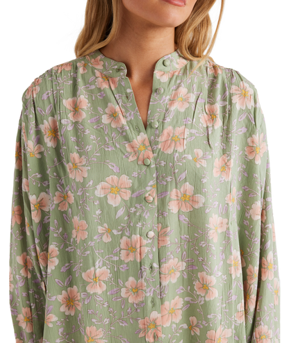 Billabong More To Sea Blouse in PISTACHIO