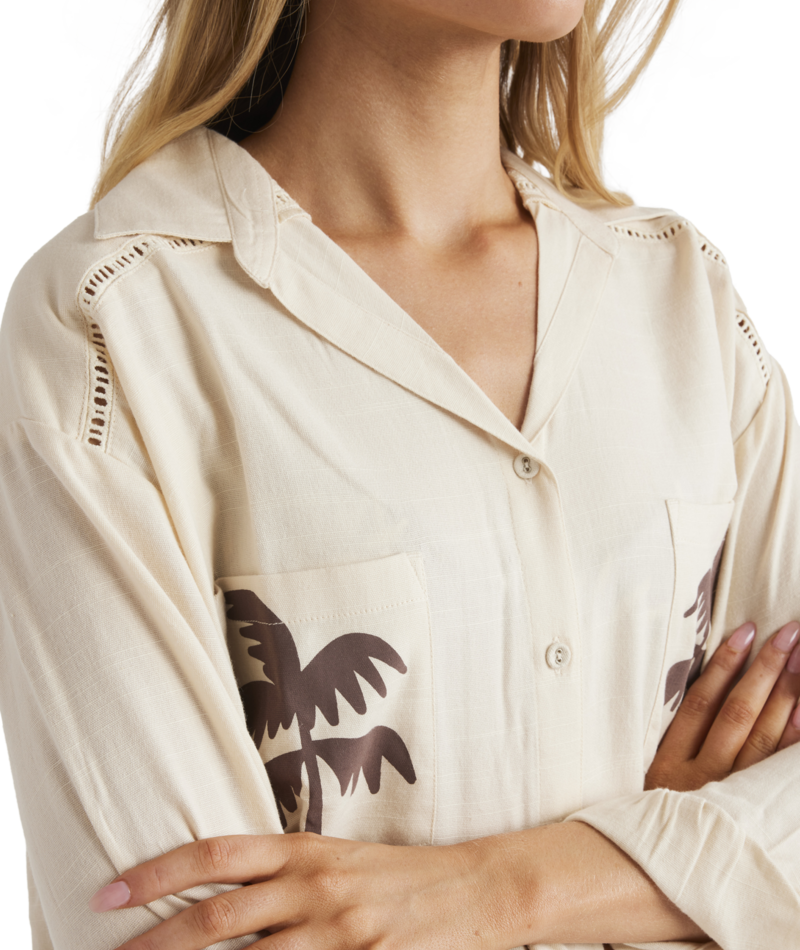 Billabong Sunset Canyon Shirt in WHITECAP