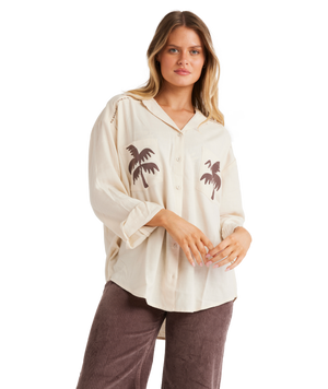 Billabong Sunset Canyon Shirt in WHITECAP