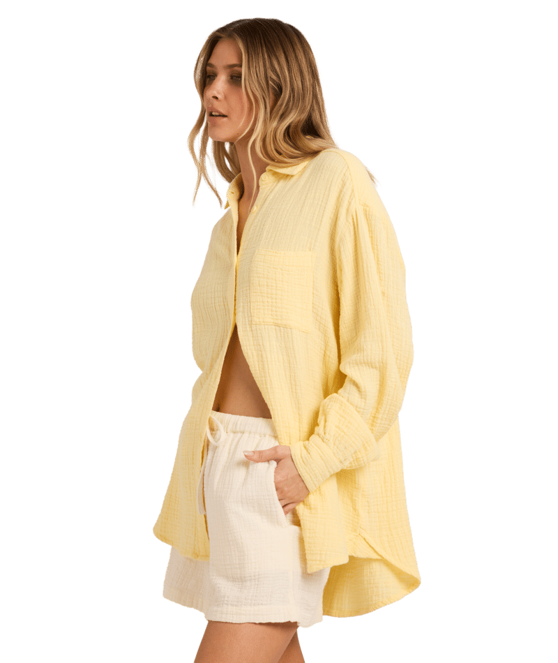 Billabong Wanderer Ls Wvn Shirt in SUNLIGHT