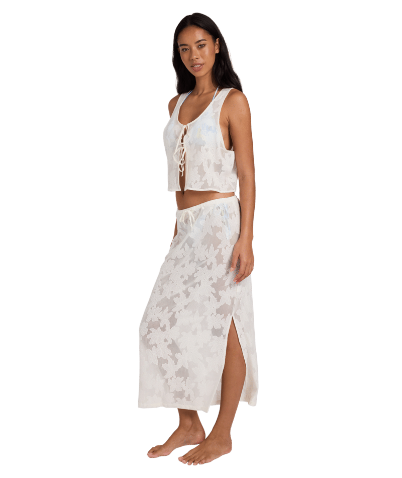 Billabong Salt Bloom Skirt in SALT CRYSTAL