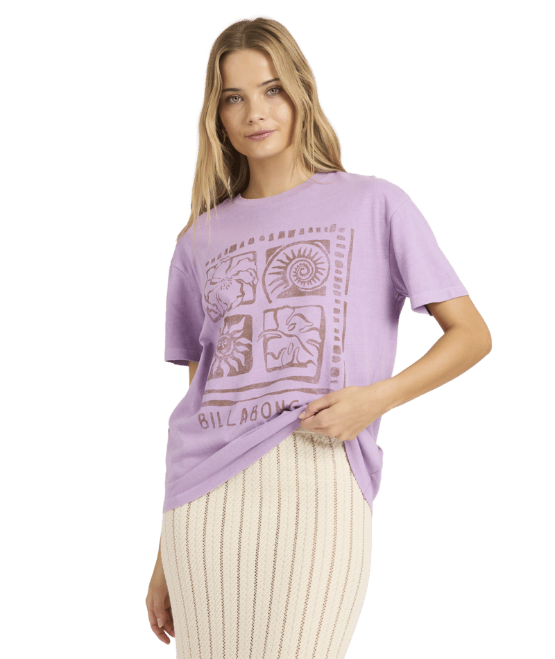 Billabong Reach High Tee in VINTAGE VIOLET
