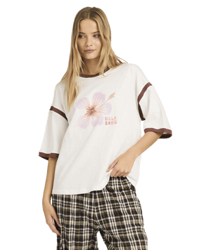 Billabong All Day Paradise Tee in SALT CRYSTAL