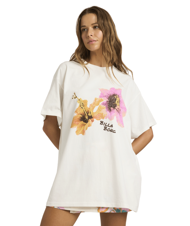 Billabong Sunny Shore Tee in SALT CRYSTAL