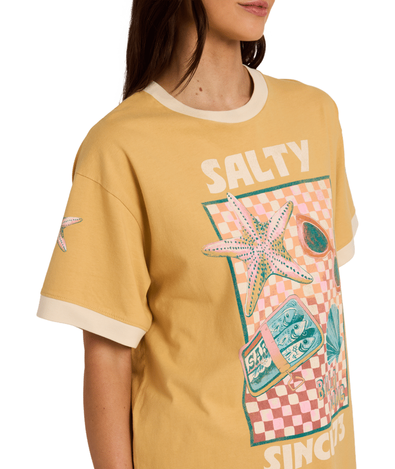 Billabong Salty Since Tee in CURRY