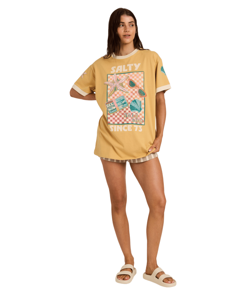 Billabong Salty Since Tee in CURRY