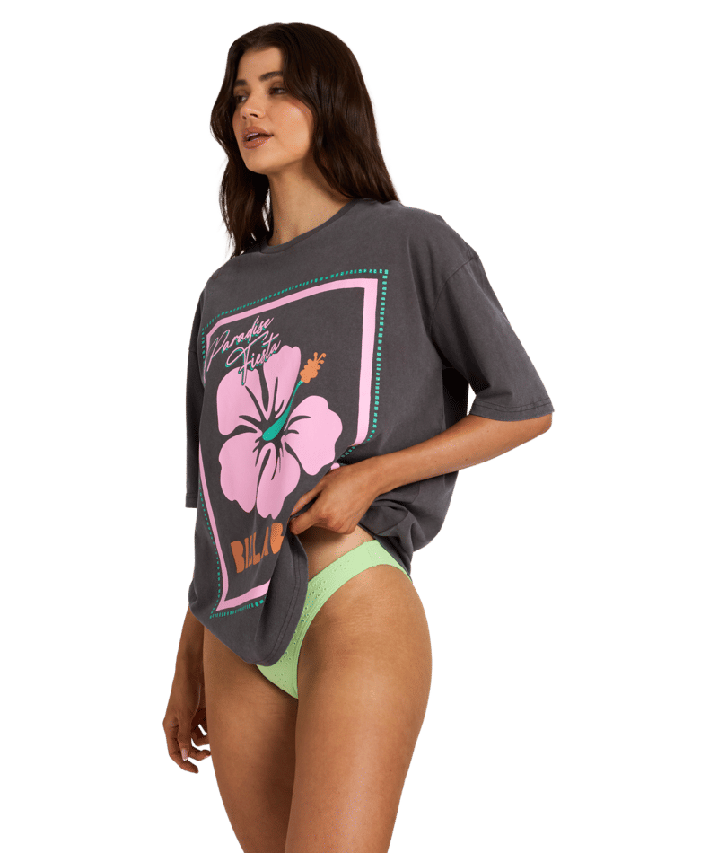 Billabong Paradise Fiesta Tee in OFF BLACK