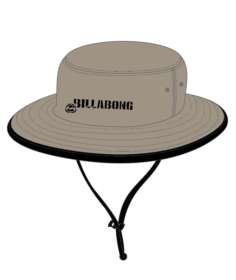 Billabong Groms Script Boonie in TAN