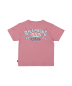 Billabong Groms Heritage Arch Ss in RED DAHLIA