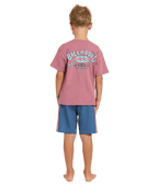 Billabong Groms Heritage Arch Ss in RED DAHLIA