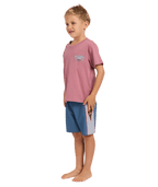 Billabong Groms Heritage Arch Ss in RED DAHLIA