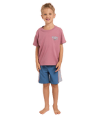 Billabong Groms Heritage Arch Ss in RED DAHLIA