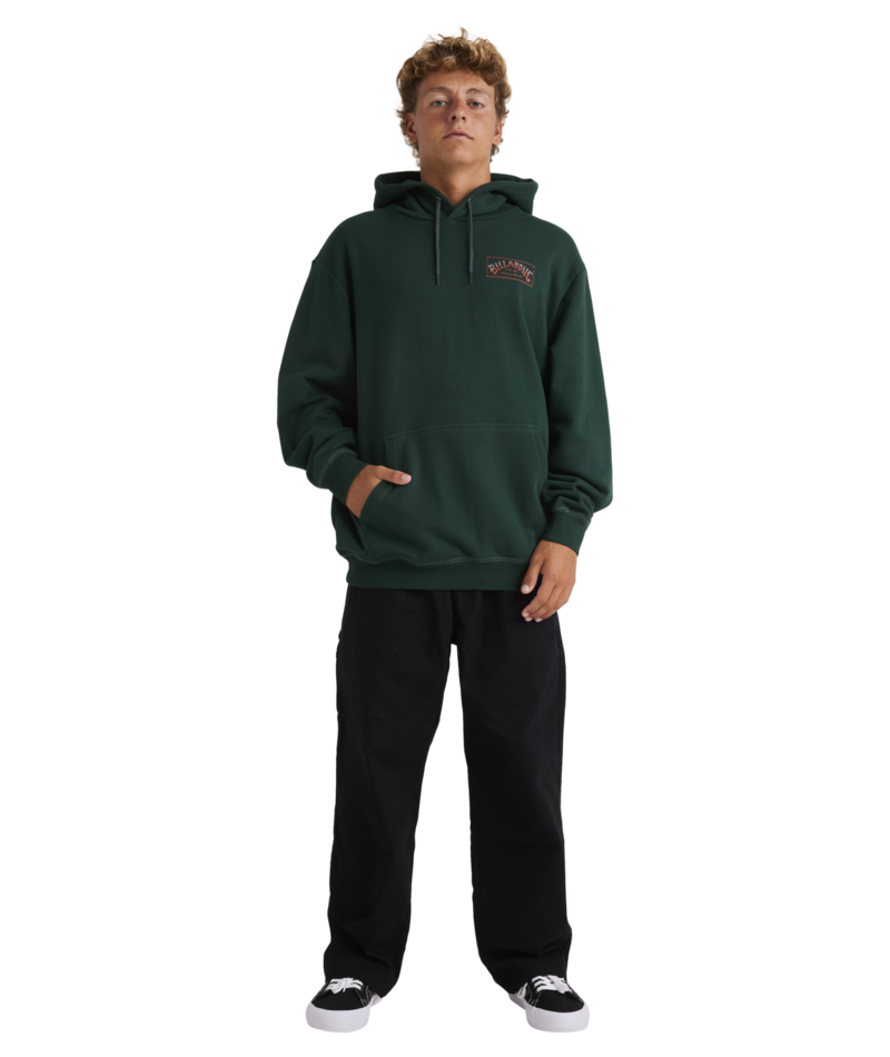 Billabong Vintage Arch Pop Hood in Deep Forrest