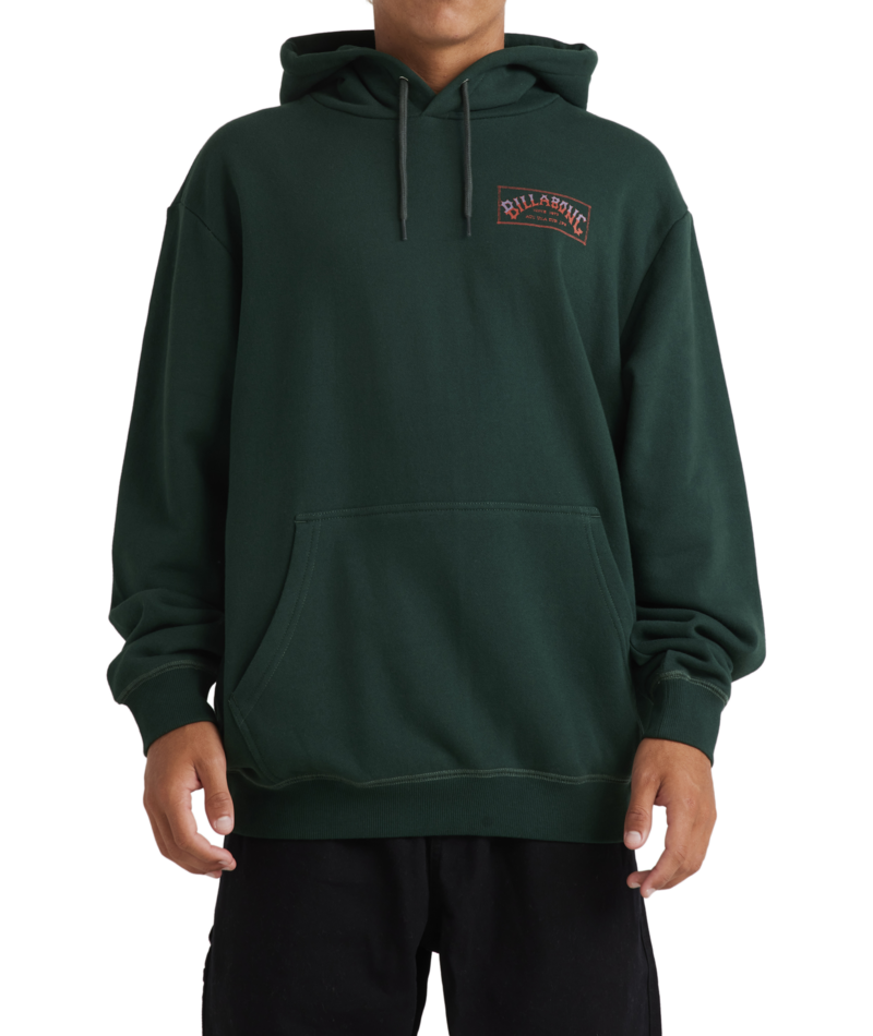 Billabong Vintage Arch Pop Hood in Deep Forrest