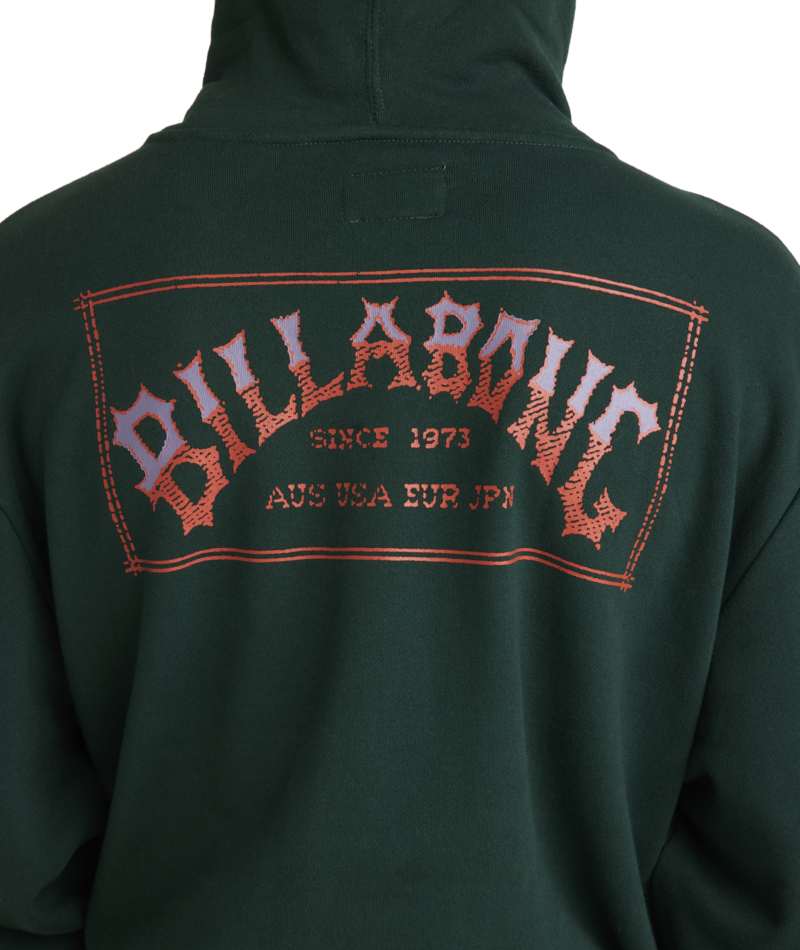 Billabong Vintage Arch Pop Hood in Deep Forrest