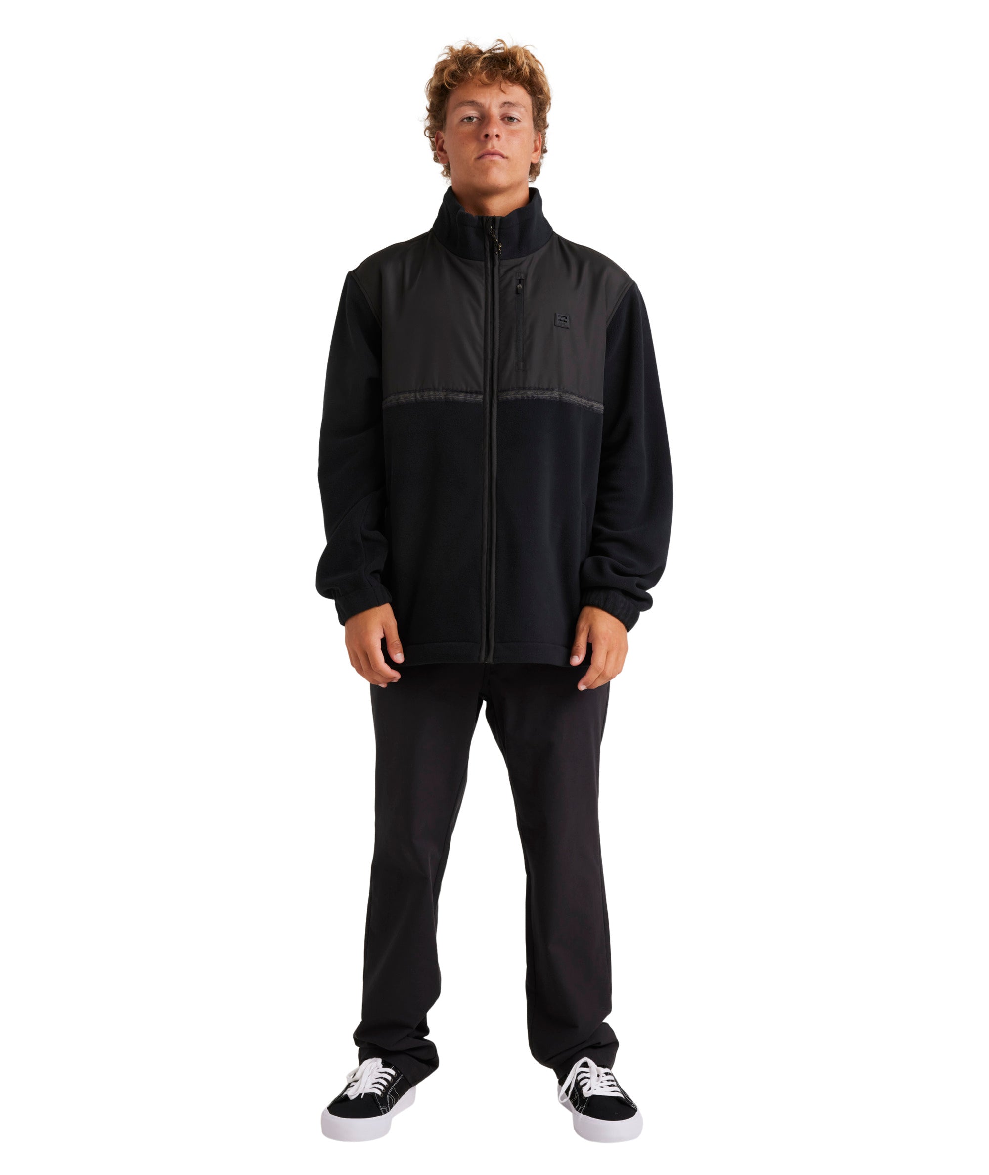 Billabong Boundary Lite Mockneck in BLACK