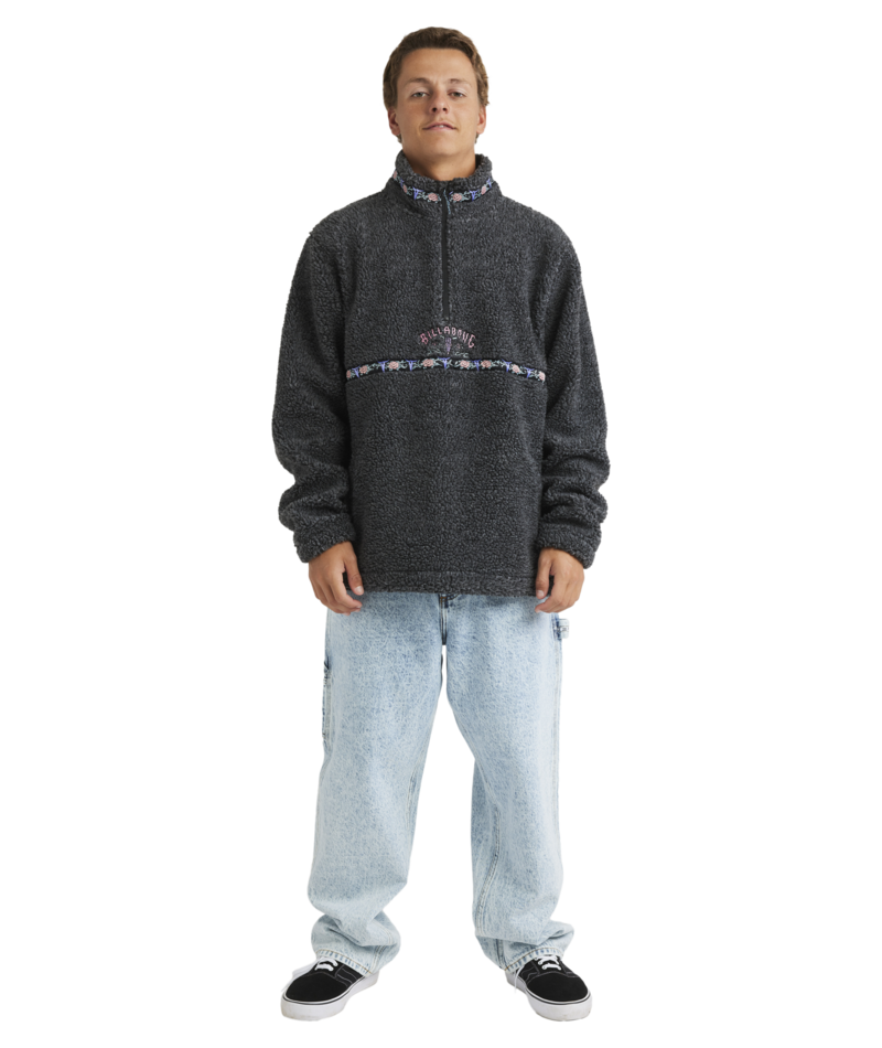 Billabong Occy Tombstone Pullover in BLACK HEATHER
