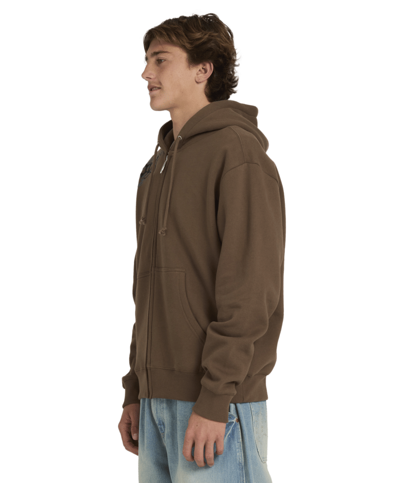 Billabong Immortal Blast Zip Thru Hood in GRAVEL