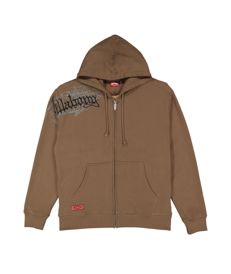 Billabong Immortal Blast Zip Thru Hood in GRAVEL