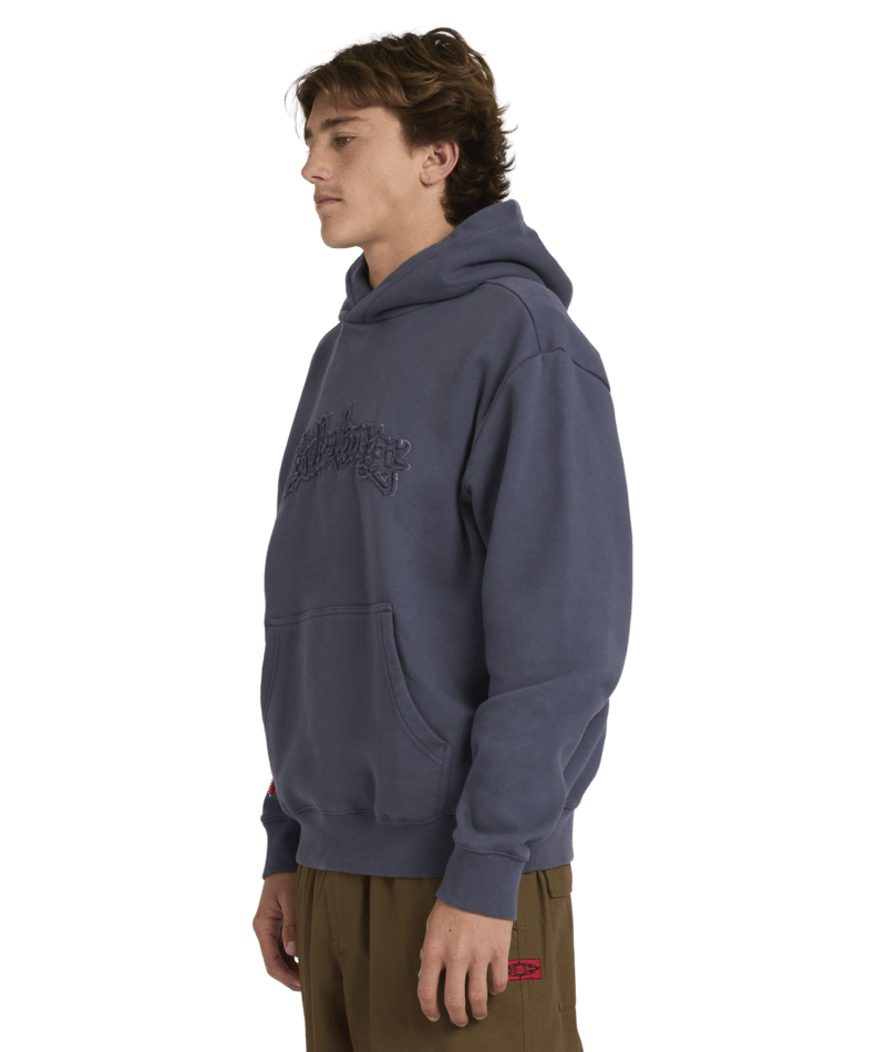 Billabong Immortal Distress Pop Hood in DIRT NAVY