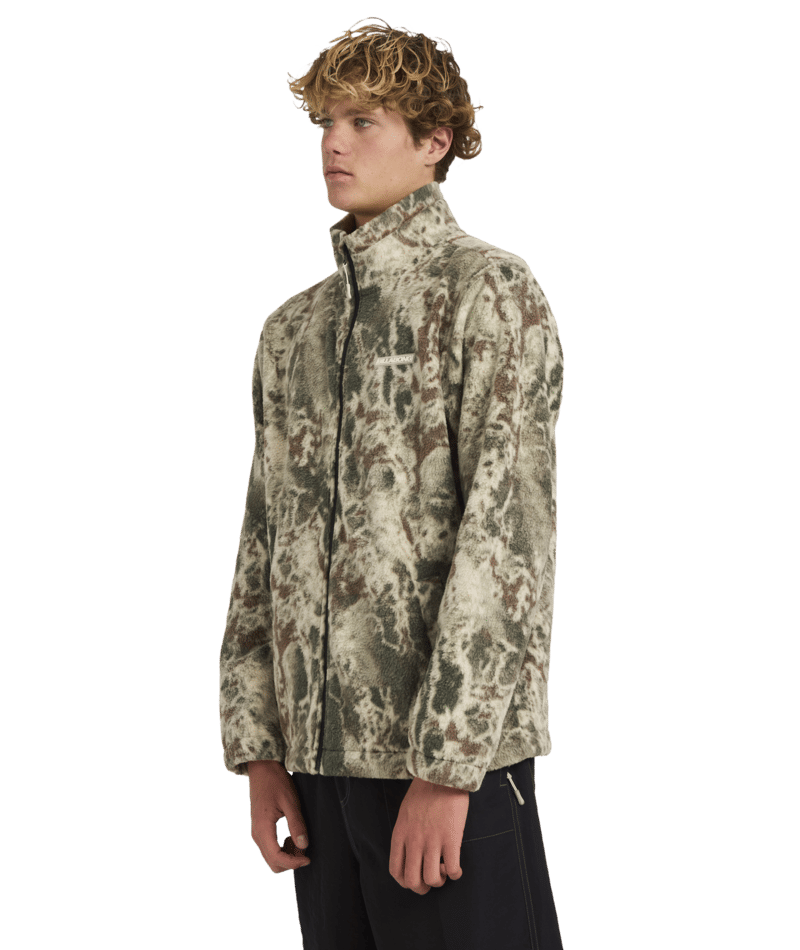 Billabong Boundary Mock Zip in CAMO