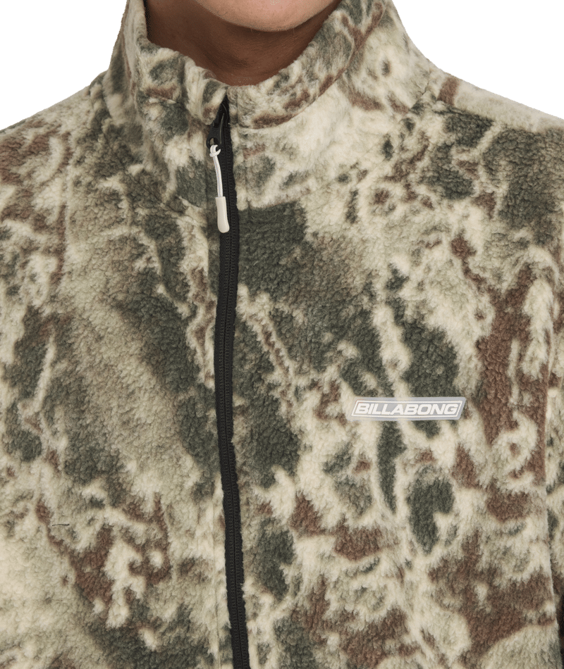 Billabong Boundary Mock Zip in CAMO