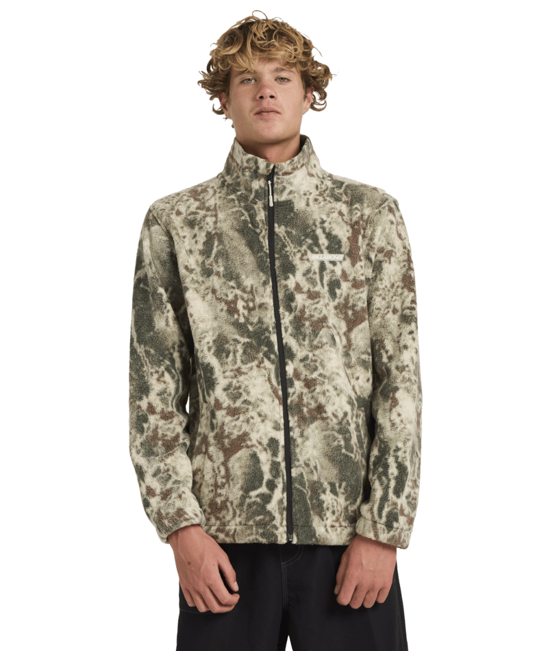 Billabong Boundary Mock Zip in CAMO