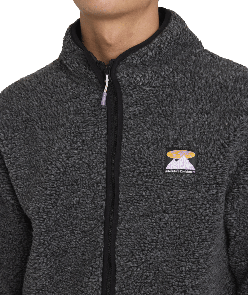 Billabong Boundary Trail Zip Thru in BLACK HEATHER