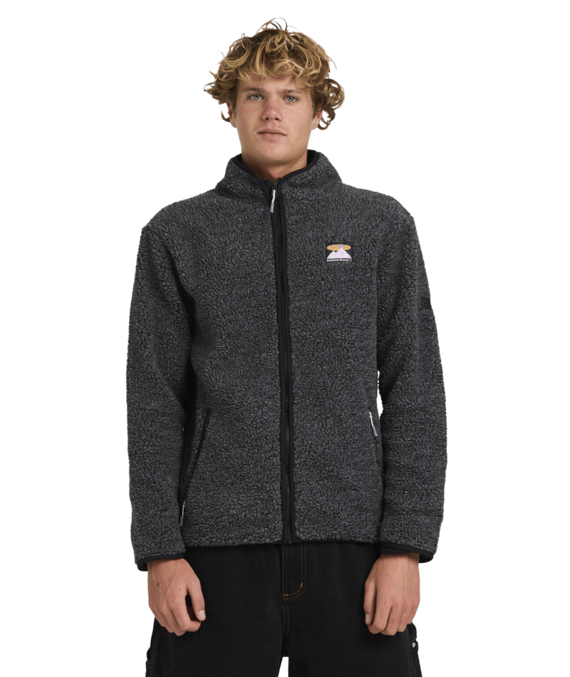 Billabong Boundary Trail Zip Thru in BLACK HEATHER