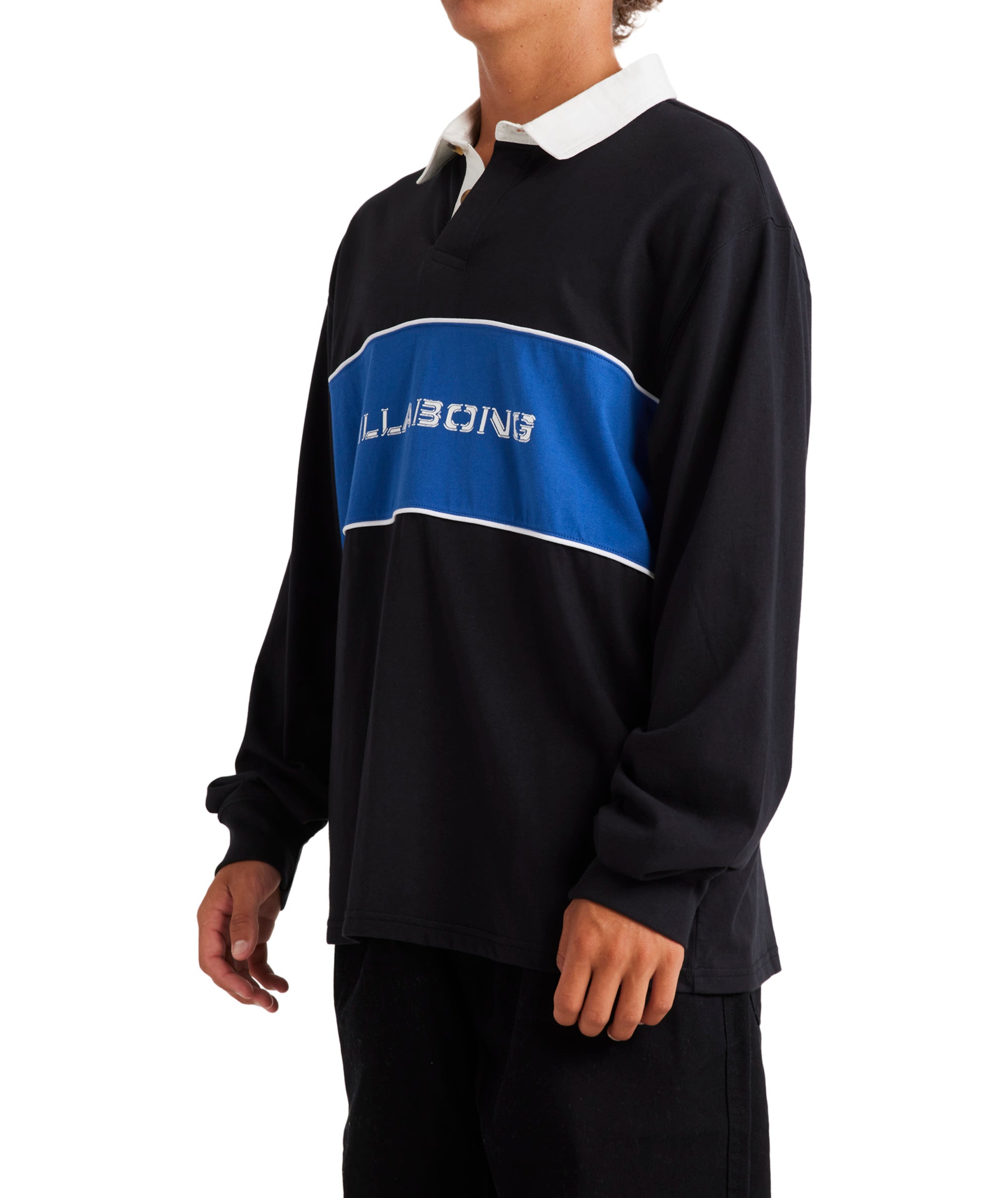 Billabong Warped Ls Rugby in BLACK