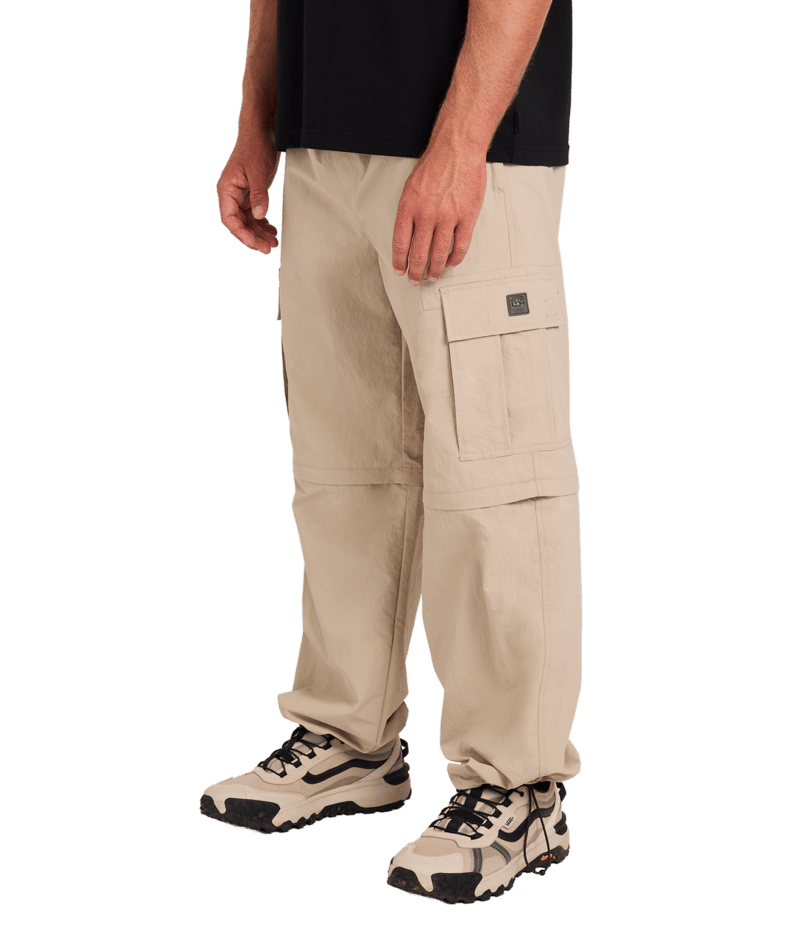 Billabong Strike Mission Zip Off Pant in BONE