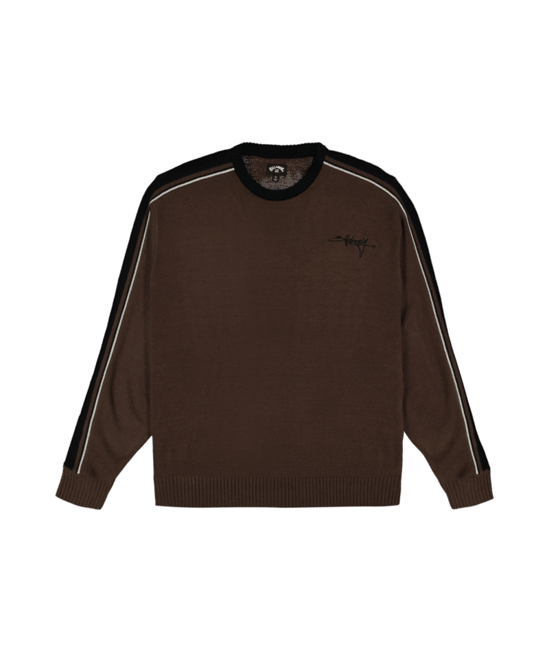 Billabong Script Sweater in CHOCOLATE