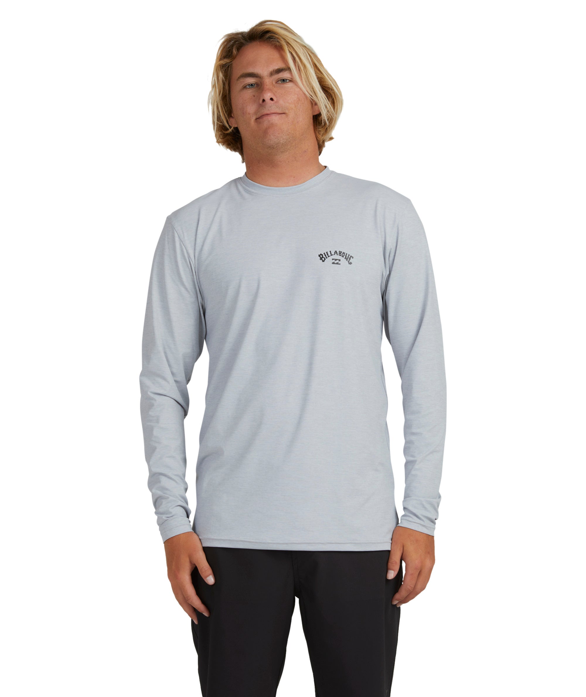 Billabong Shoreline Lf Ls in LIGHT GREY HEATHER