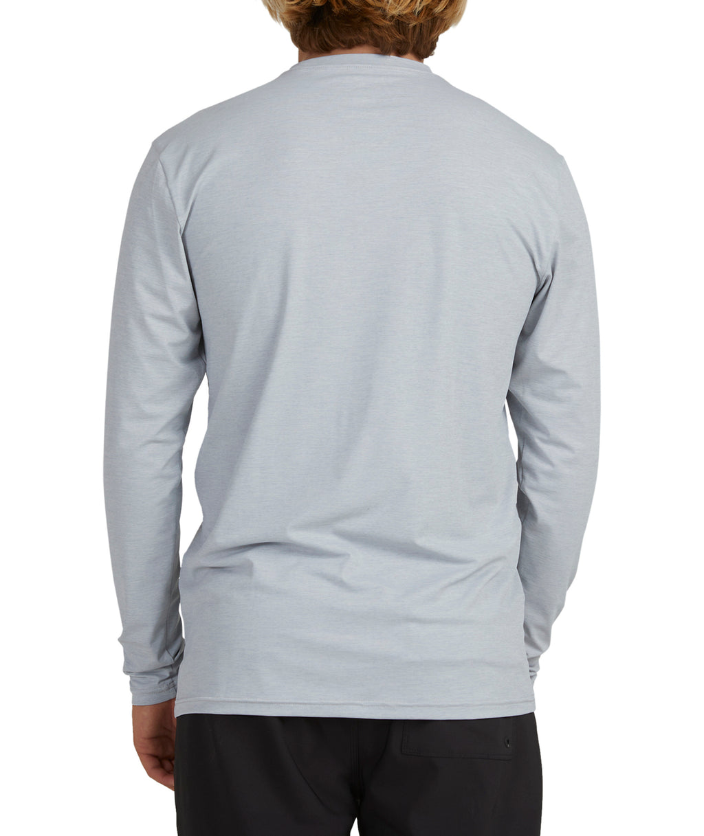 Billabong Shoreline Lf Ls in LIGHT GREY HEATHER